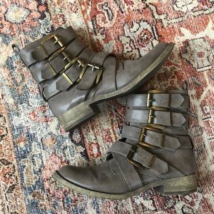 Distressed Ankle Boots